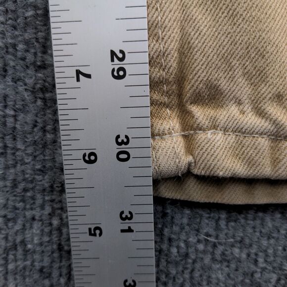 Lands End Direct Merchants Womens Jeans Tan Size 10 5 Pocket Belt Loops - Picture 5 of 12